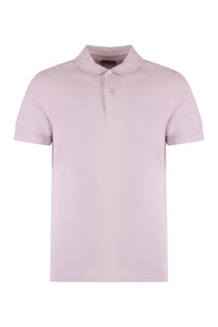 Short sleeve cotton polo shirt